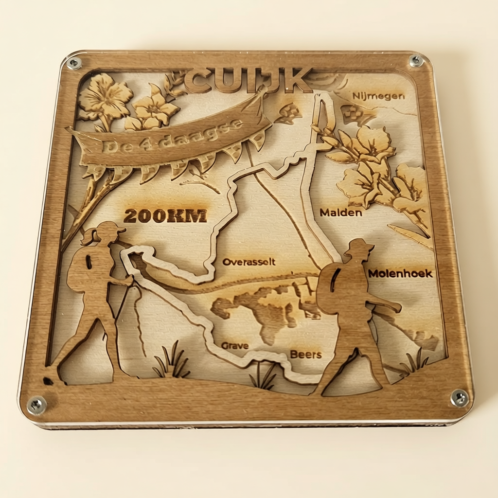 Routekaart dag 4 Cuijk - 4Daagse 50 km