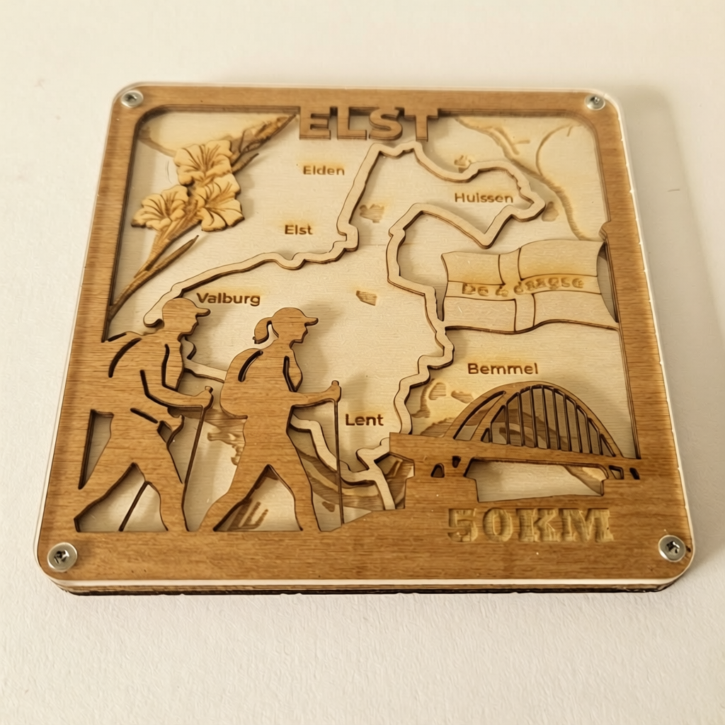 Routekaart dag 1 Elst - 4Daagse 50 km