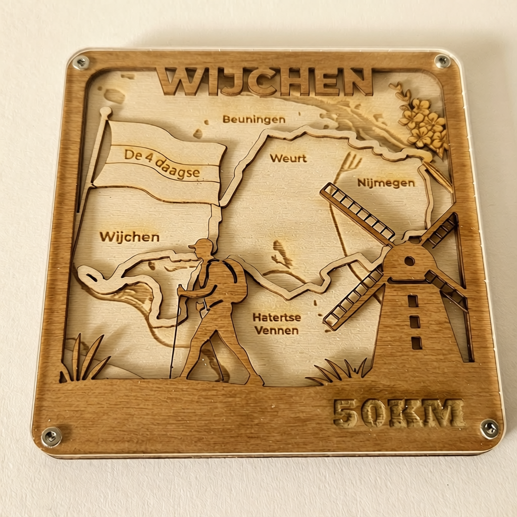 Routekaart dag 2 Wijchen - 4Daagse 50 km
