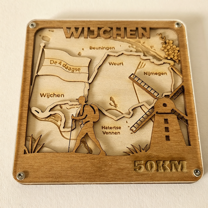 Routekaart dag 2 Wijchen - 4Daagse 50 km